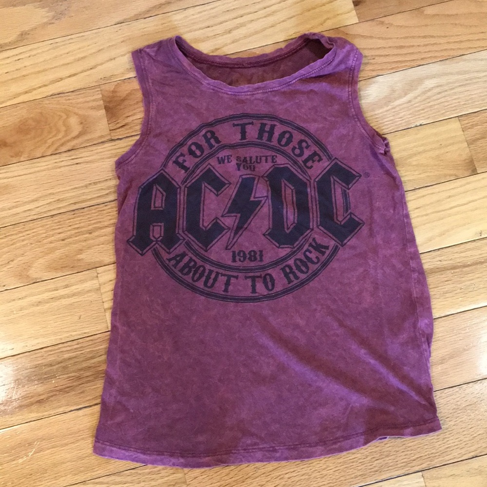 AC/DC distressed tank Size XS